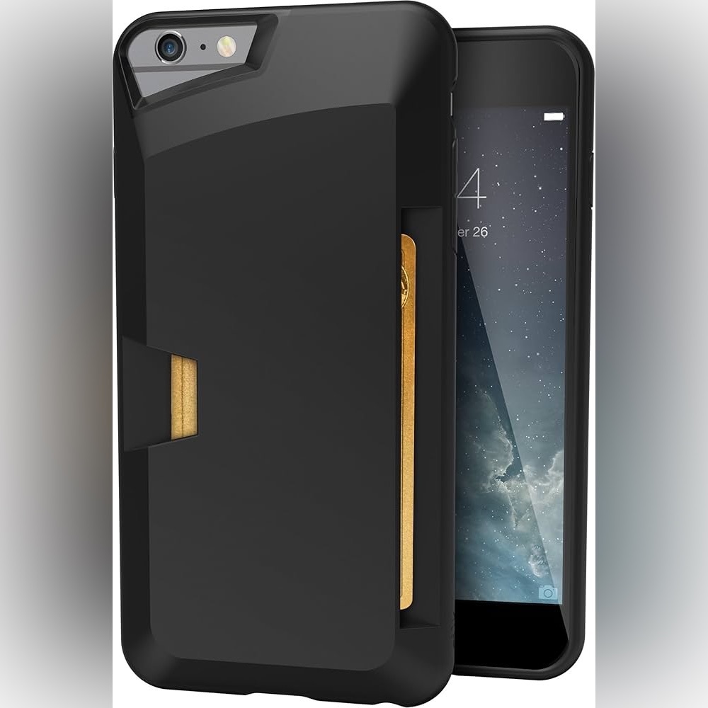 Vault Slim Wallet Case for iPhone 6/6s Plus - Black (Brand New)